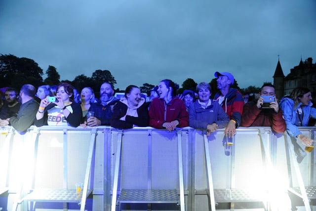Crowds continued to enjoy the music into the evening
