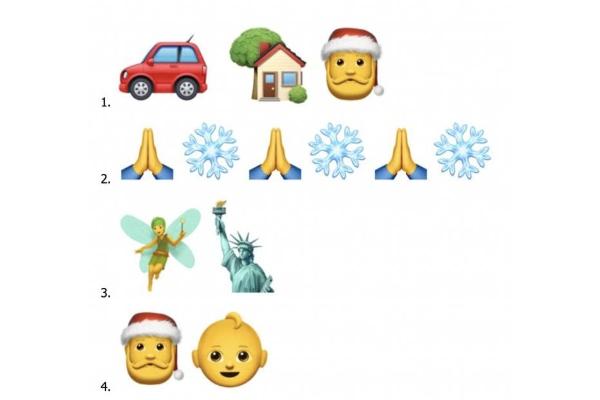 The first song is Driving Home for Christmas, the second is Let It Snow, the third is Fairytale of New York, and the last one is Santa Baby.