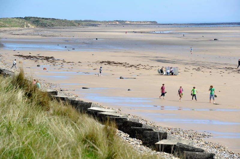 A few miles south, leave the A1068 at Widdrington and head back to the coast to take in the sights of Druridge Bay, one of the finest beaches in the county.
