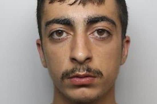 Pictured is Robert Mirza, aged 21, of John Street, Sheffield, who was sentenced at Sheffield Crown Court to three years and four months of custody after he pleaded guilty to an offence of unlawful wounding on St James' Row, in Sheffield city centre.