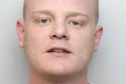 Pictured is Stephen Dunford, aged 25, of Fellbrigg Road, Sheffield, who has been found guilty of attempted murder after the drive-by shooting of a 12-year-old boy.