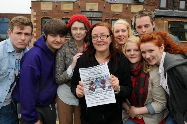 Members of a youth theatre group were holding a fundraising event at The Trimmers Arms in 2012. Remember it?