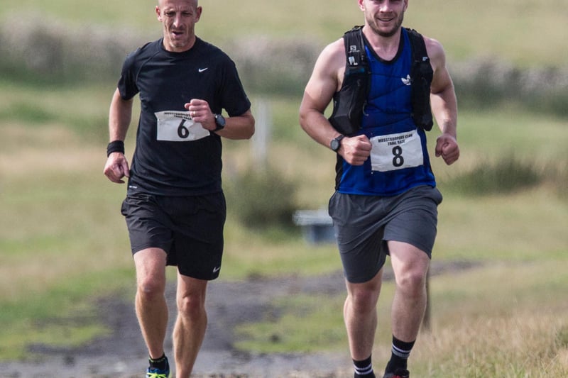 Mark Landles and Sam Bandeen on the run around Hawick at the weekend