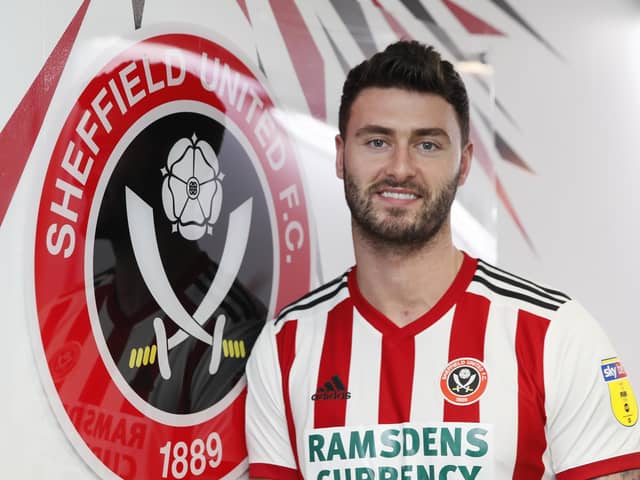 Gary Madine on the day he joined Sheffied United on loan: Simon Bellis/Sportimage