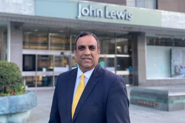 Coun Shaffaq Mohammed, leader of Liberal Democrats on Sheffield City Council, questioned the decision to choose Urban Splash as the developers for the former Cole Brothers store in Barkers Pool
Picture: Sheffield LibDems