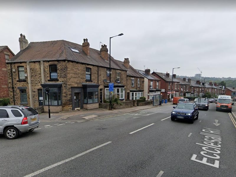 8. Ecclesall & Greystones had 13.6 reports of violent crime or sexual offences per 1,000 population from March 2024 to February 2025, a total of 123 incidents overall. Photo: Google streetview
