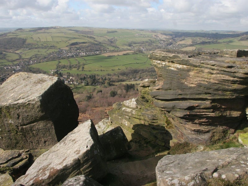 Curbar Edge is just a short drive from Chesterfield - and offers amazing views over the Hope Valley.