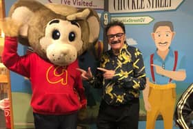 Local legend Paul Elliott, one half of the iconic Chuckle Brothers, has visited Gulliver's Valley in Rotherham to unveil a unique tribute to the comic duo.