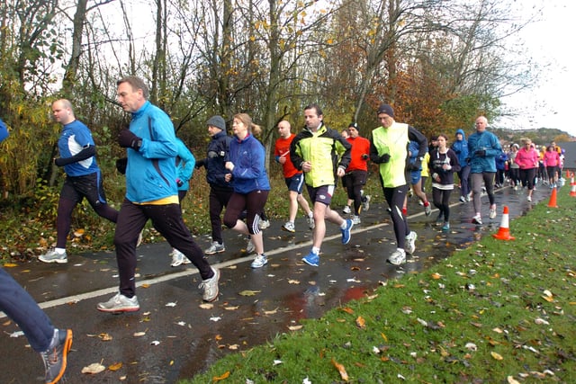 Dozens of runners turned out for this 2012 race - and the great aspect of parkrun is it is free.