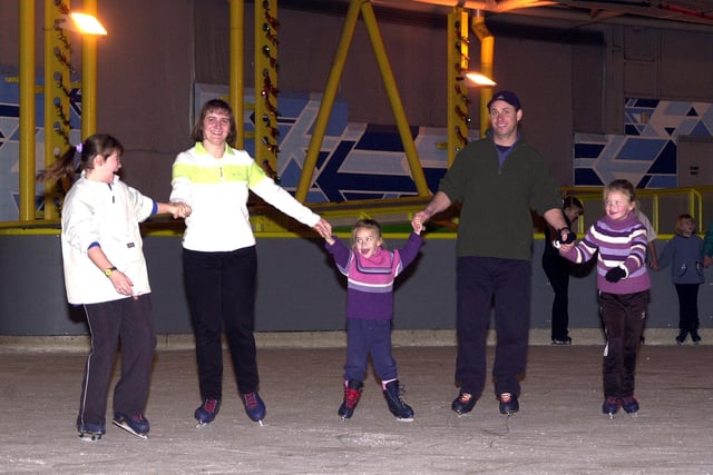Family time at Doncaster Dome's Ice Caps in 2001