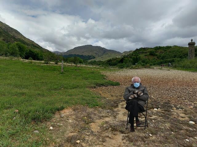 Catching up on Scottish history lessons, Bernie had a ponder in this location known as the site of the late 18th century Jacobite rebellion of Bonnie Prince Charlie.