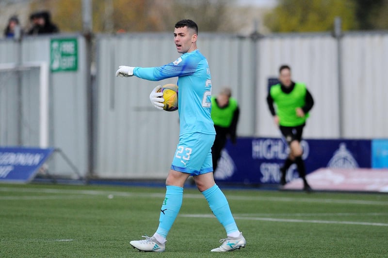 The keeper started the season as second choice but Robbie Mutch's sending off against Forfar gave him his chance and he saved a penalty at Firhill in his second start. He was recalled by parent club Motherwell in January.