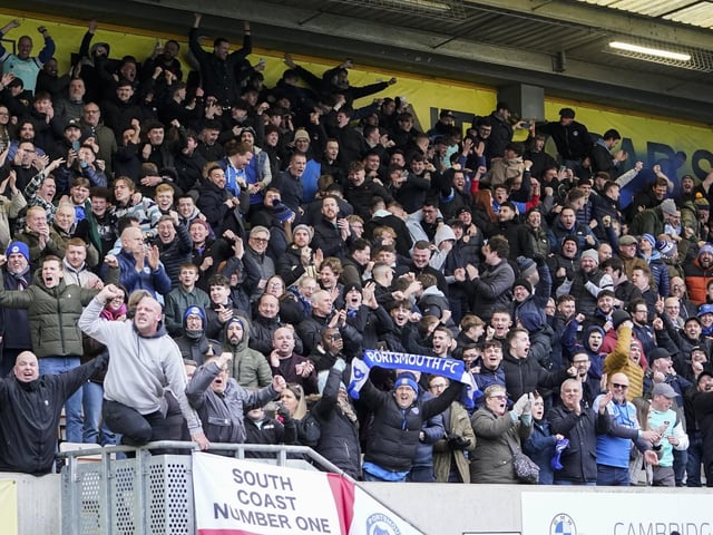 The 1,466 travelling fans enjoyed their day out in Cambridge. Picture: Jason Brown/ProSportsImages