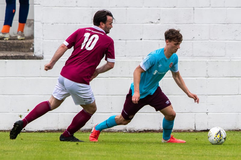 The 18-year-old centre-back signed his first professional contract in June 2019 and has appeared on the first team bench before. He played the first half against Linlithgow alongside Peter Haring in defence
