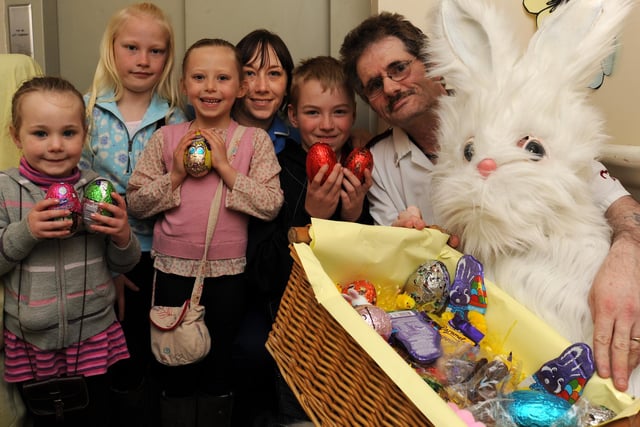 Rufford Care Home had some Easter fun back in 2010 with children who were handing out the eggs.