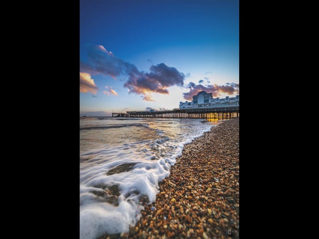 South Parade Pier as the sun set