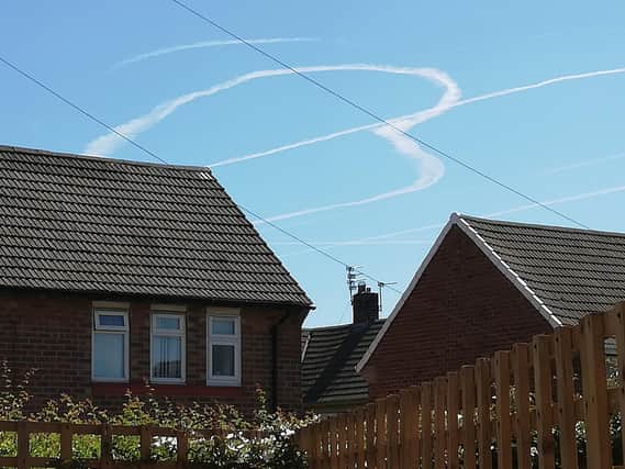 Steve Hanratty saw these heart shapes above Sunderland.