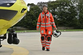 Sammy Wills has just celebrated her 20th anniversary as a paramedic for Yorkshire Air Ambulance