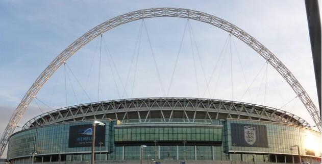 Wembley Stadium.