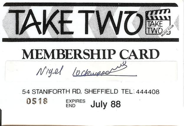 A Take Two membership card