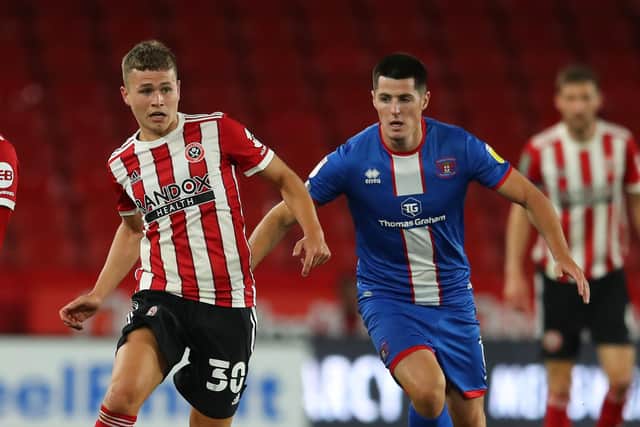 Zak Brunt on his Blades debut: Simon Bellis / Sportimage