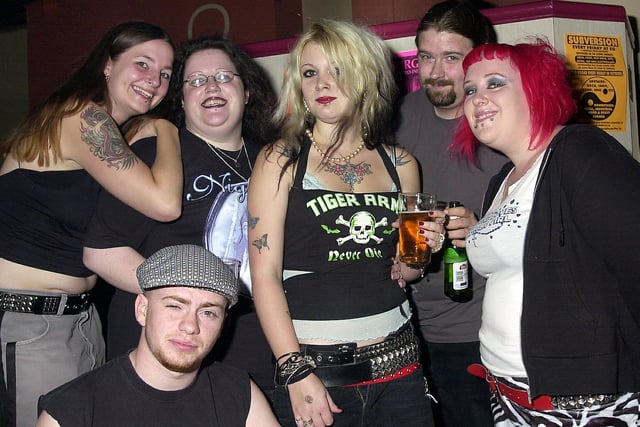 Photo of clubbers having a good time at Subversion in Club EQ, Granada Road, Southsea in 2004. Picture: (044396-0033)