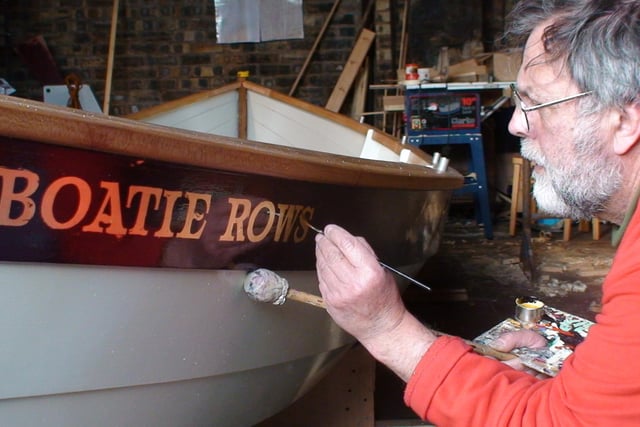 Robin Abbey, pictured, was one of Tatch's biggest inspirations when he first set out on his signwriting journey in Edinburgh. The late signwriter, who died in August last year, is known for his works for Maxies in Victoria Street, Carnival in Grassmarket to Vintiques in Leith among many others.