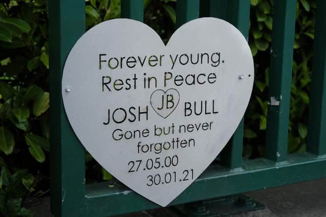 This plaque on Meadowhall Way in Sheffield is dedicated to Josh Bull, also known as Josh Hyde, who tragically died alongside his uncle Tommy Hydes when the car in which they were travelling plunged into the River Don.