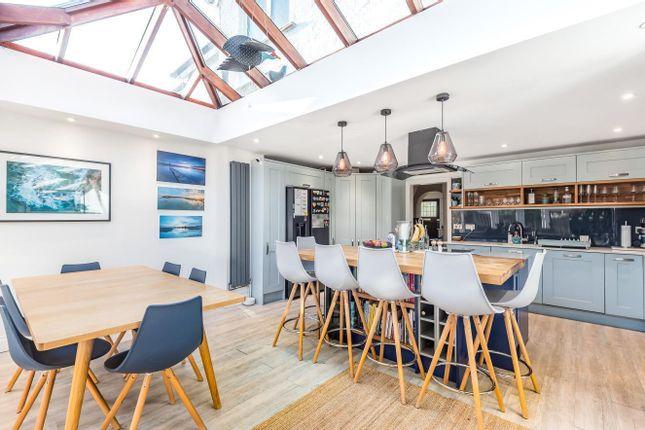 The house has an open plan kitchen.