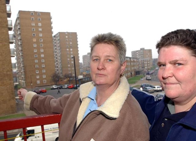 Diane Ashmore and Liz Kennovin - Bretton House residents in 2005.