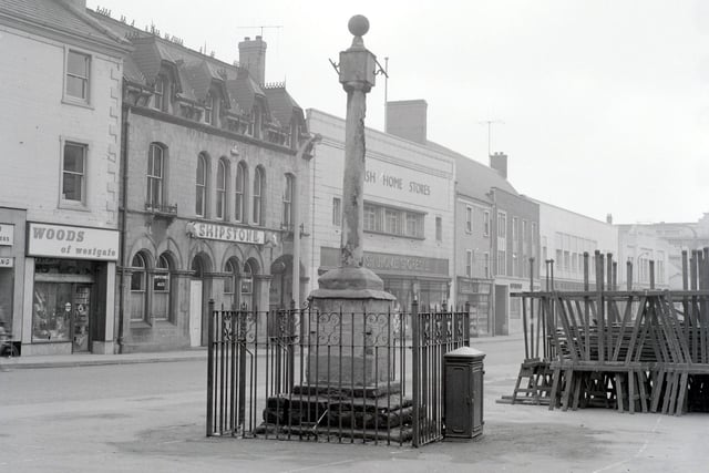 The old market cross is believed to have been placed here in the 1600s