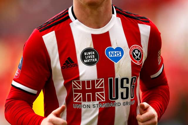 The competition is a chance to win a signed Sheffield United shirt. Picture shown is not actual shirt. Andrew Boyers/Pool via Getty Images