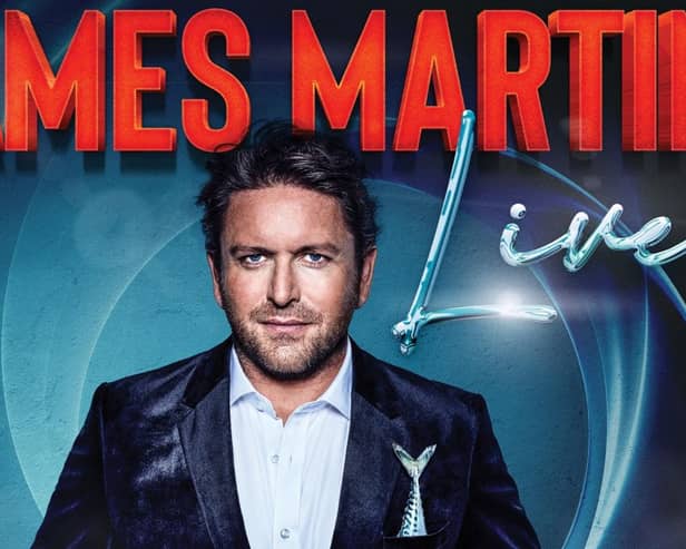 TV chef James Martin, cooking up a storm at Sheffield City Hall nest year