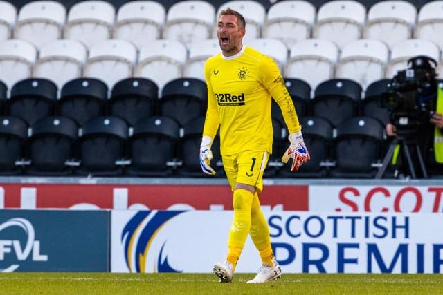 Goalkeeper made his 400th appearance for Rangers last week