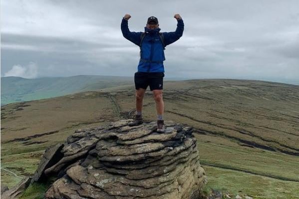 tony_smiff credits his wife for this photo on Kinder Scout. He writes on Instagram: "I was like a mountain goat shimmying up those rocks."