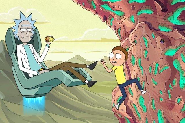 Rick, a mad scientist drags his grandson, Morty, to a host of his crazy, sci-fi adventures. And Wubba Lubba Dub Dub - it's great!
