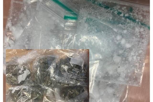 Drugs worth £10,000 were found by police officers during a search of a house in Rotherham