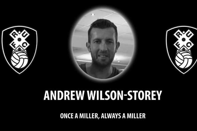 Rotherham United fan Andrew Wilson-Storey, who died after falling ill at a match (pic: Rotherham United)