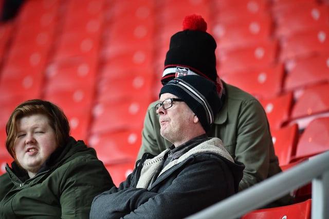 Sunderland fans enjoying the scenes at the Stadium of Light.
