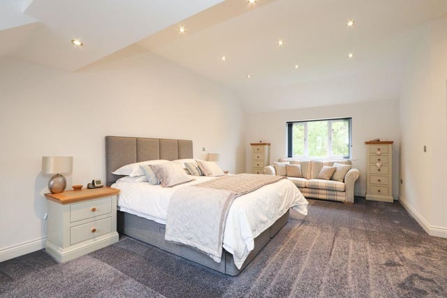 The master bedroom is certainly the largest space in the property, with a small hall-like space as you enter with the en-suite and wardrobe on either side, before you enter the larger bed space.