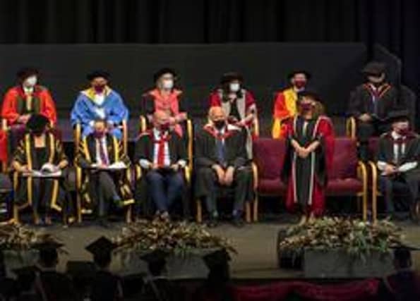 Sheffield Hallam University graduation ceremony at Pons Forge. Picture Scott Merrylees