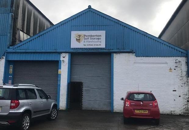 Regular shaped warehouse/industrial facility, a mid-terrace former engineering unit - £380,000.