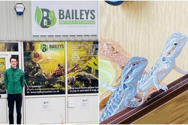 Bailey Newbury from Doncaster has achieved his childhood dream of opening an exotic pet store in the town in June.