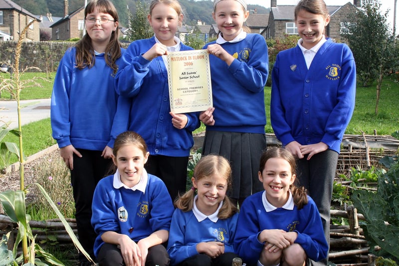 Members of the All Saints Junior School Garden Club won the Special Premises category in the 2006 Matlock in Bloom competition.