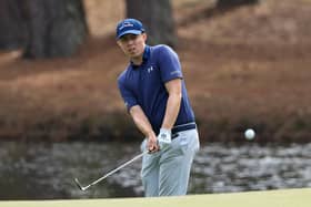 Matt Fitzpatrick plays a shot during the final round of the RBC Heritage in South Carolina.