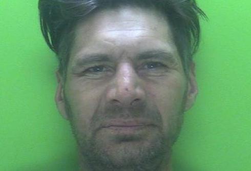 Jason Smith, 45, of no fixed address, was jailed for more than four months after pleading guilty to being in possession of an offensive weapon, possession of a bladed article and criminal damage.