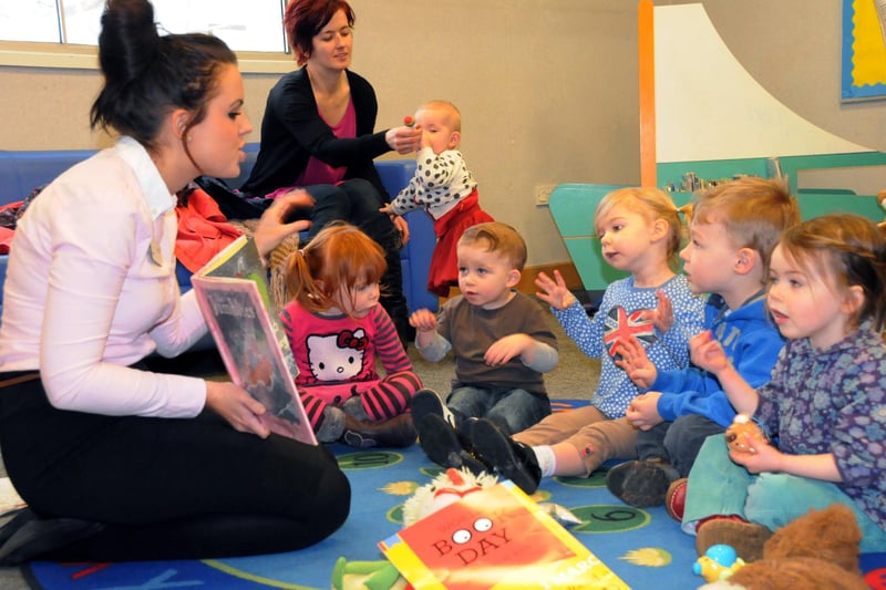 Staff member Emma Hopkinson reads to youngsters during a storytelling and reading session at Sunderland City Library in February 2012. Does this bring back happy memories?