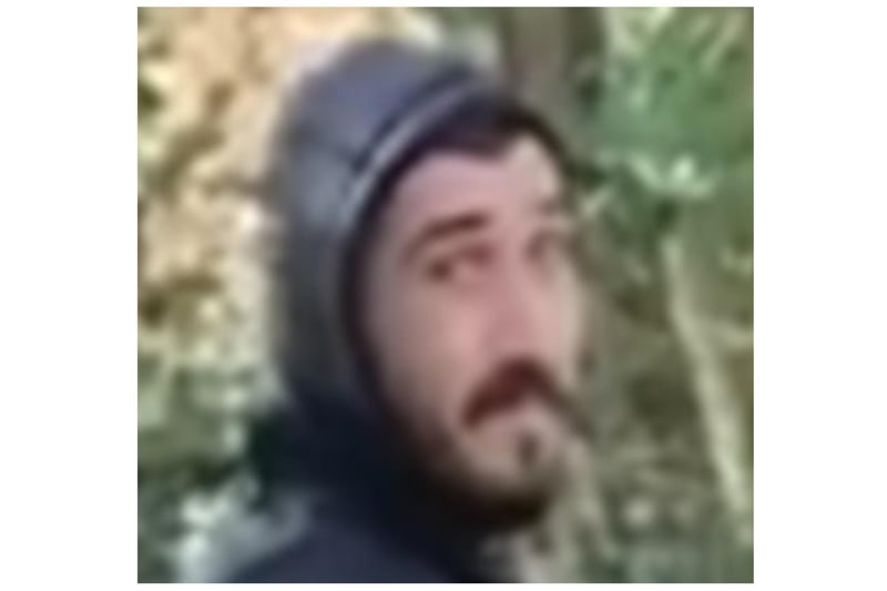 Officers investigating reports of indecent exposure are working to identify the man pictured. 
A South Yorkshire Police spokesperson said: "At 1.40pm on Tuesday 7 March, a woman was walking through the woods behind Overend Drive in Sheffield when a man is reported to have exposed himself and committed a lewd act. We believe he was in his late twenties to early thirties, with black hair and a black moustache.
"The woman was understandably upset by the incident and we are now working to identify this man as part of our inquiry."
Do you know him? If you can help, please contact the force through their dedicated portal online: https://www.southyorkshire.police.uk/contact-us/report-something/
You can also report information through 101. The investigation number to quote is 14/49632/23.