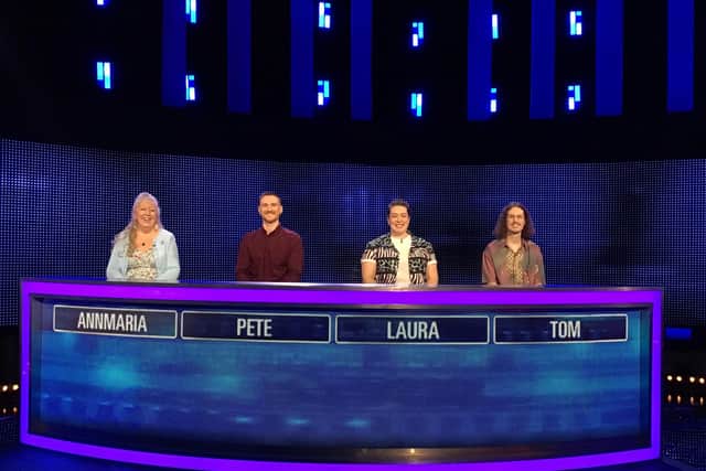 Tom Burton and his team won on The Chase (Image: ITV)
