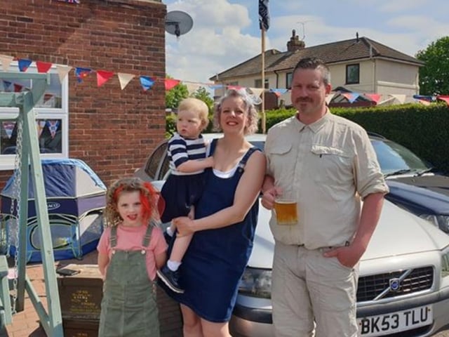 Celebrating VE Day's anniversary in Kirk Sandall